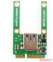 Mini PCI-E Card Slot Uitbreiding naar USB 2.0 adapter